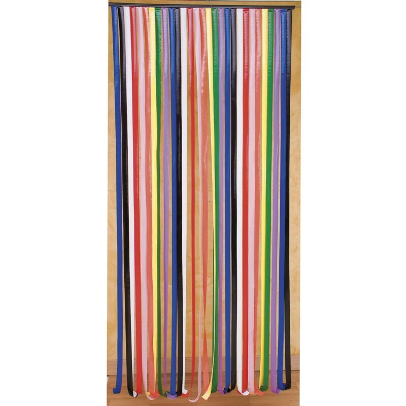 Rideau de porte lanières plastique Multicolore - 4707