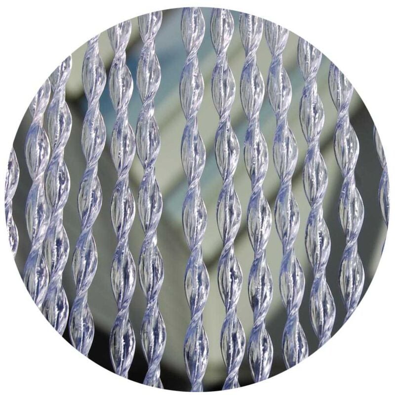 Rideau de porte larnières transparentes Napoli 100 x 230 cm