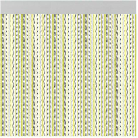 Rideau de porte modèle "Brescia" Couleur jaune 90x210cm M63166 Acudam