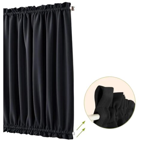 Rideau De Porte - Obscurcissant Thermique Poche Pour Tringle 54 X 72 Pouces Beige Biscotti 1 Pièce