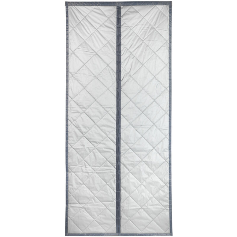 Wenko – Rideau de porte thermique 90x200cm – Tissu Oxford 300D imperméable – Doublure thermique – 50 aimants pour fermeture automatique