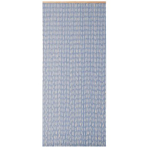Rideau de porte beige 90 x 200 cm – Torsades de maïs – Prêt à poser – 32 bandes pour séparation esthétique – Morel