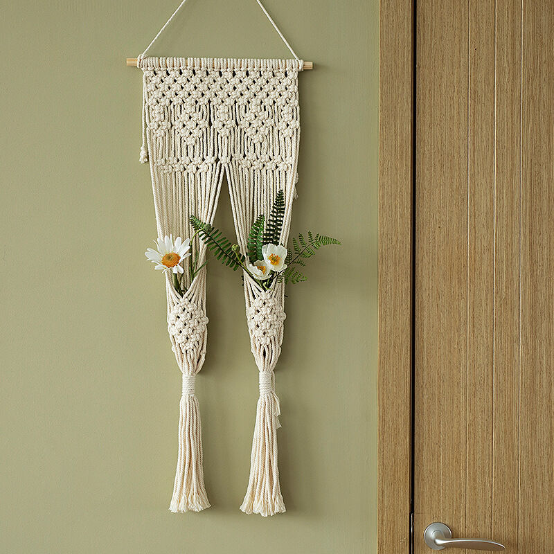 Rideau de porteCintre de plante en macramé/Jardineur suspendu/Jardineur succulent/Porte-plante/Cintre de plante/Macrame moderne/Cadeau pour