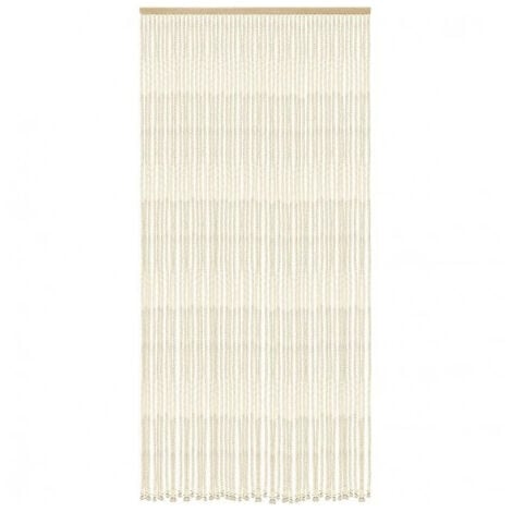Rideau de porte cordage blanc l.90 x H.200 cm