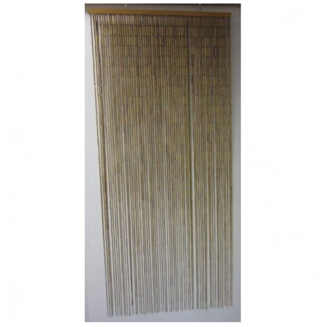 Rideau De Portes Sticks Bambou Vert 90x200cm - Luance