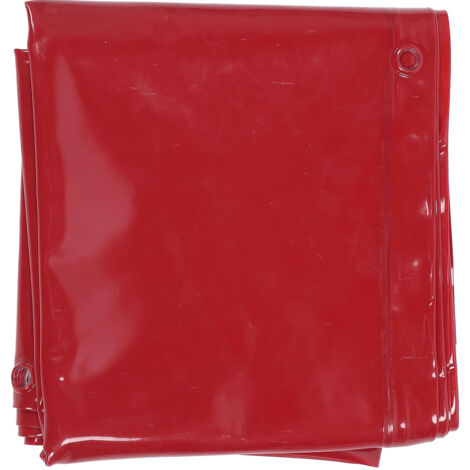 Rideau de soudage 5,71x7,68 pieds, 6 niveaux de protection, Type suspendu, écran ignifuge pour atelier, usage industriel, rouge
