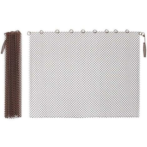 Rideau décoratif de rechange en maille filet pour cheminée - Protection contre les étincelles 2422in/6155.9cm