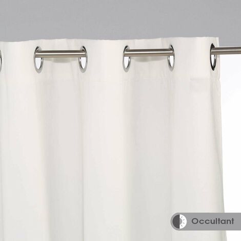 Rideau décoratif, polyester, fenêtre sur œillets 140 x 260 cm