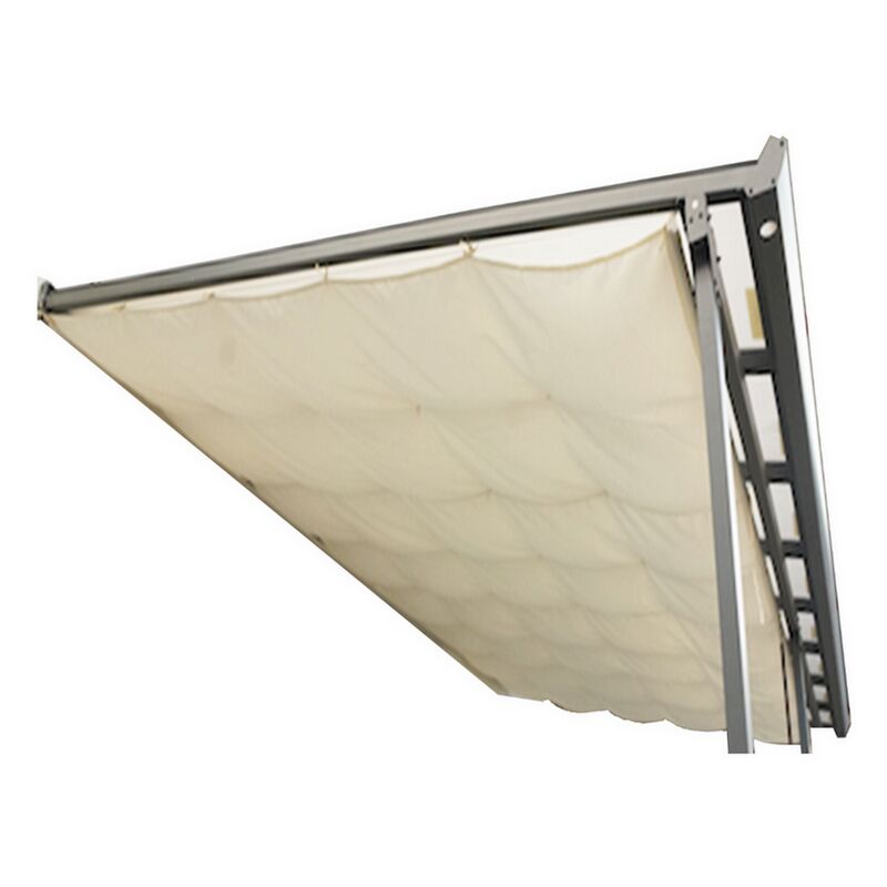 Rideau d'ombrage Habrita TT3030RT écru 8,69m2 en polyester pour toit terrasse TT3030AL