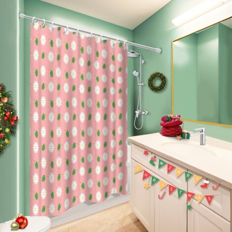 Rideau douche imperméable polyester 180x180 aéré rideau imperméable pour maison secondaire