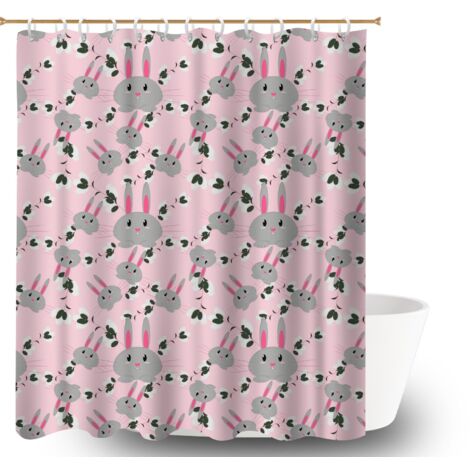 Rideau douche imperméable polyester 180x180 cocooning bâche polyester douche pour baignoire d’angle