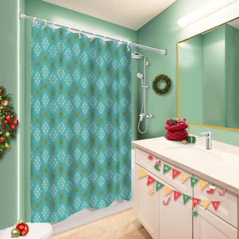 Rideau douche imperméable polyester 180x180 cocooning rideau séchage rapide pour décoration salle de bain