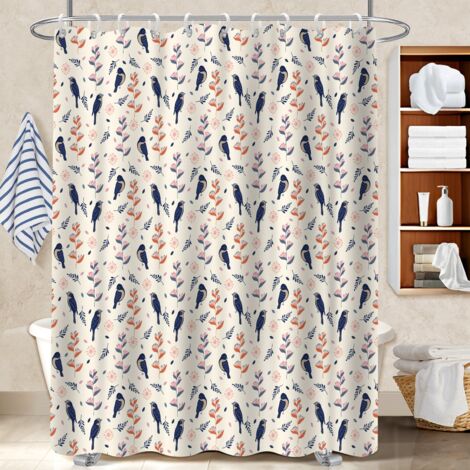 Rideau douche imperméable polyester 180x180 déco d‘intérieur rideau séchage rapide pour optimiser un petit espace