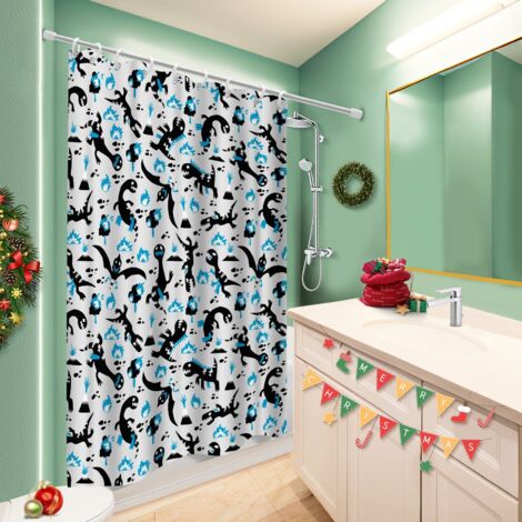 Rideau douche imperméable polyester 180x180 dessin polyester pour salle de bain pour rafraîchir sa salle de bain