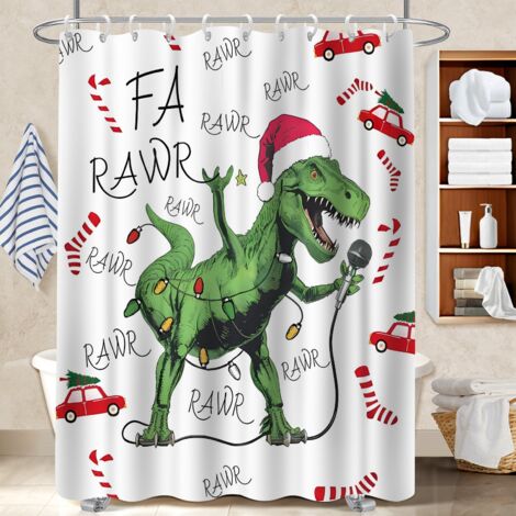 Rideau douche imperméable polyester 180x180 esthétique bâche de douche pour salle de bain d’amis