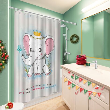 Rideau douche imperméable polyester 180x180 Évasion bâche polyester douche pour les amateurs de déco