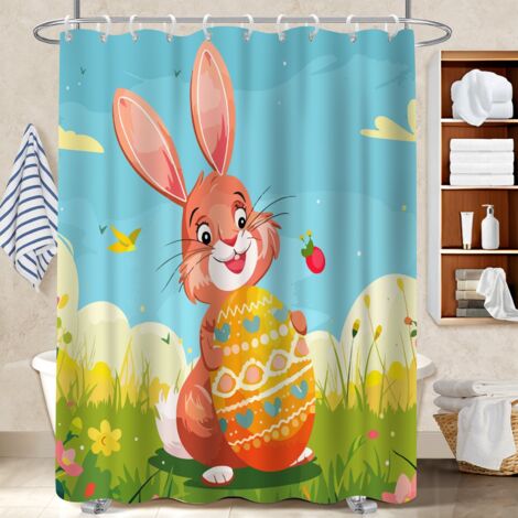 Rideau douche imperméable polyester 180x180 fluide cache baignoire pour baignoire d’angle
