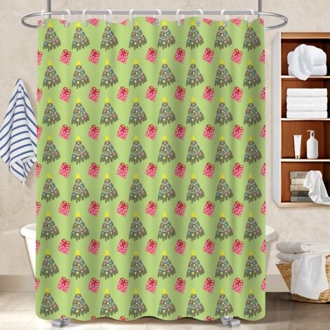 Rideau douche imperméable polyester 180x180 imperméable bâche de douche pour salle d’eau sans fenêtre