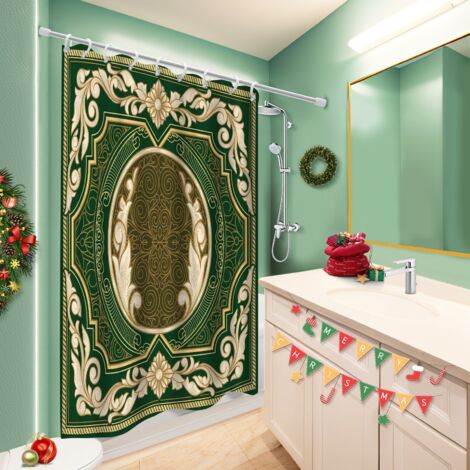 Rideau douche imperméable polyester 180x180 imperméable bâche polyester douche pour cabine de douche