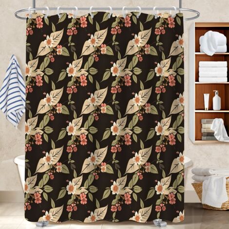 Rideau douche imperméable polyester 180x180 imprimé bâche de douche pour un relooking rapide de sa salle de bain