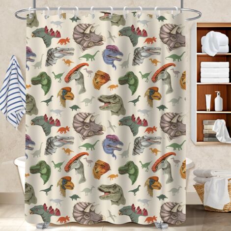 Rideau douche imperméable polyester 180x180 lavable cache baignoire pour salle d’eau sans fenêtre