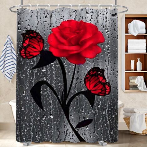 Rideau douche imperméable polyester 180x180 moderne bâche de douche pour cabine de douche