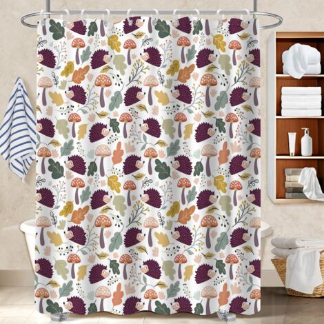 Rideau douche imperméable polyester 180x180 moderne bâche polyester douche pour une ambiance tropicale et dépaysante