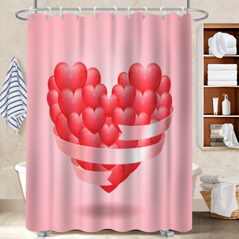 Rideau douche imperméable polyester 180x180 naturel séparation douche pour solution pour angle difficile