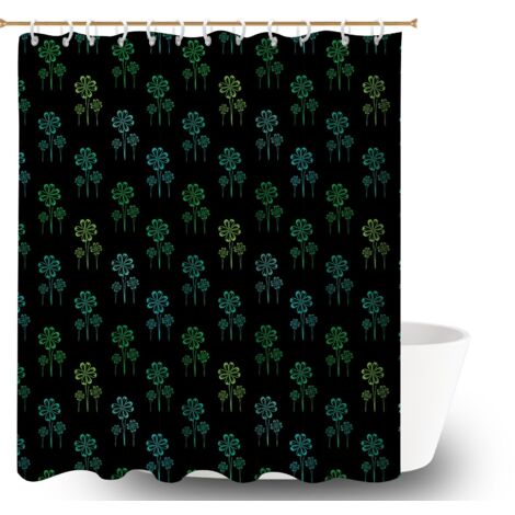 Rideau douche imperméable polyester 180x180 pratique bâche de douche pour hôtel / airbnb