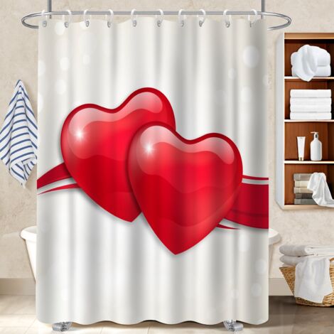 Rideau douche polyester 180x180 aéré polyester pour salle de bain pour salle de bain avec baignoire