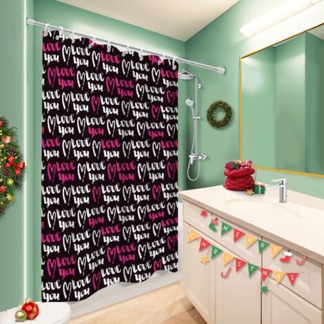 Rideau douche polyester 180x180 artistique voile de douche pour hôtel / airbnb