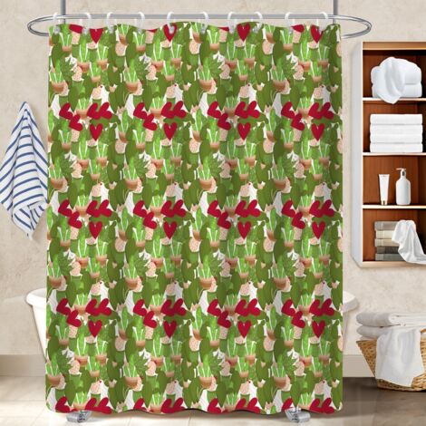 Rideau douche polyester 180x180 avec anneaux bâche polyester douche pour idéal location saisonnière