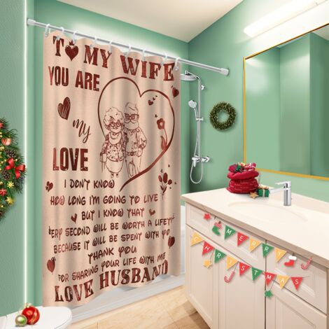 Rideau douche polyester 180x180 bordure lestée rideau imperméable pour optimiser un petit espace