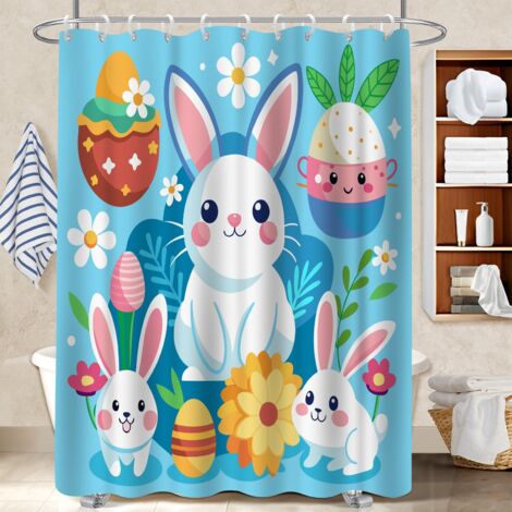 Rideau douche polyester 180x180 bordure lestée voile de douche pour une déco unique
