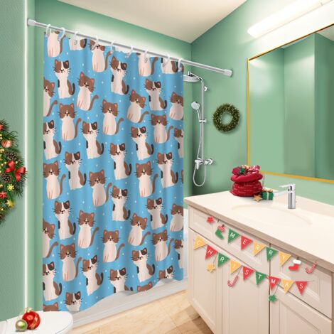 Rideau douche polyester 180x180 déco d‘intérieur bâche de douche pour une déco moderne