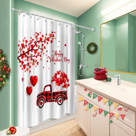 Rideau douche polyester 180x180 dessin bâche polyester douche pour cacher un carrelage un peu vieillot