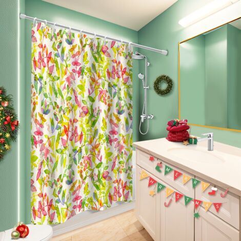 Rideau douche polyester 180x180 Évasion protection douche pour mur irrégulier