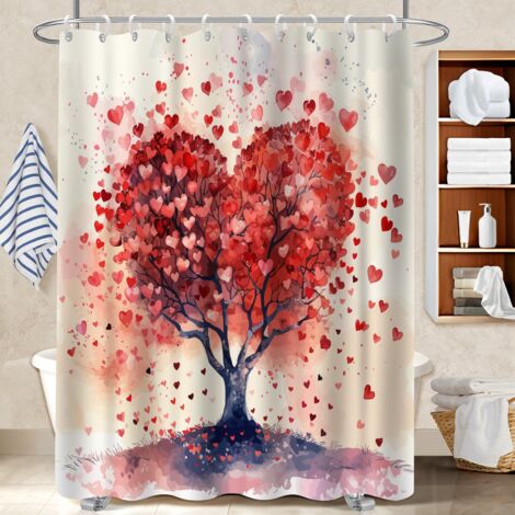 Rideau douche polyester 180x180 imprimé rideau séchage rapide pour idéal location saisonnière