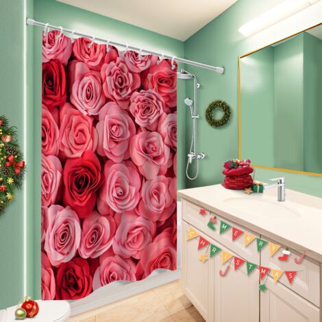Rideau douche polyester 180x180 lavable protection douche pour nouvelle déco pour la rentrée