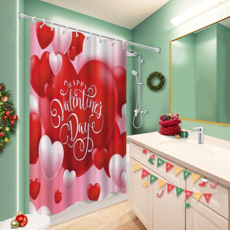 Rideau douche polyester 180x180 moderne rideau étanche pour avec accessoires assortis