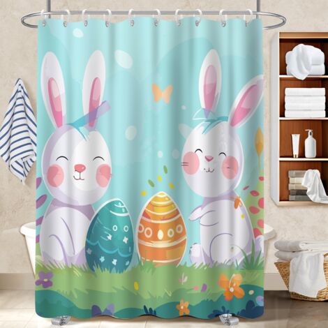 Rideau douche polyester 180x180 moderne rideau séchage rapide pour un moment de détente absolue