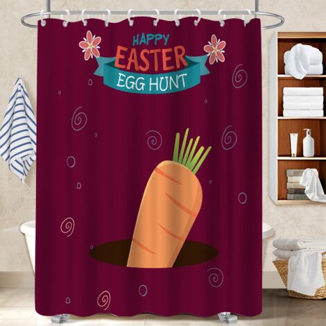 Rideau douche polyester 180x180 moderne séparation douche pour célibataire actif