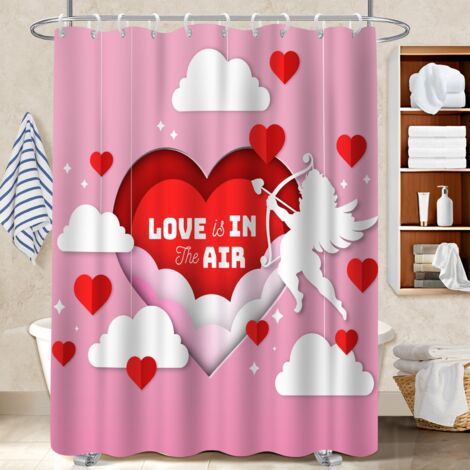 Rideau douche polyester 180x180 original cache baignoire pour solution pour angle difficile