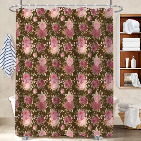 Rideau douche polyester 180x180 résistant rideau étanche pour cacher un carrelage un peu vieillot