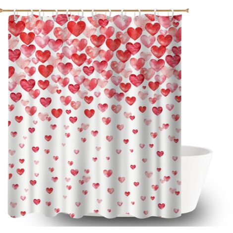 Rideau douche polyester 180x180 souple bâche polyester douche pour une déco d’hiver réconfortante