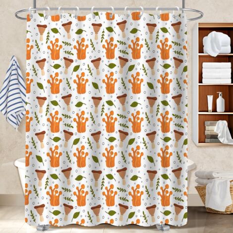 Rideau douche polyester 180x180 souple et fluide bâche de douche pour idée cadeau pour pendaison de crémaillère
