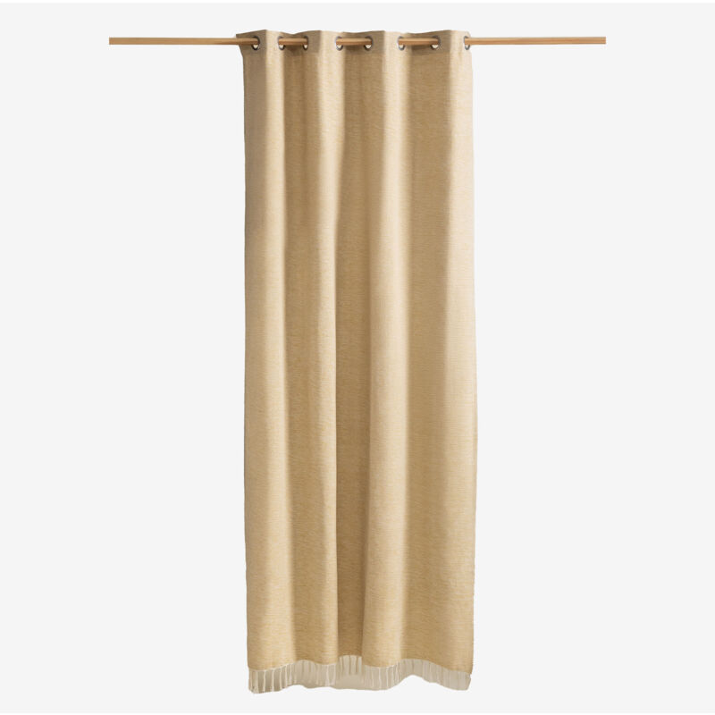 Sklum - Rideau en coton (140x260 cm) Manami Beige Lin