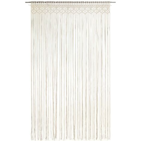 Rideau en macramé 140x240 cm Coton CFW32235