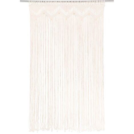 Rideau en macramé 140x240 cm Coton CFW53554