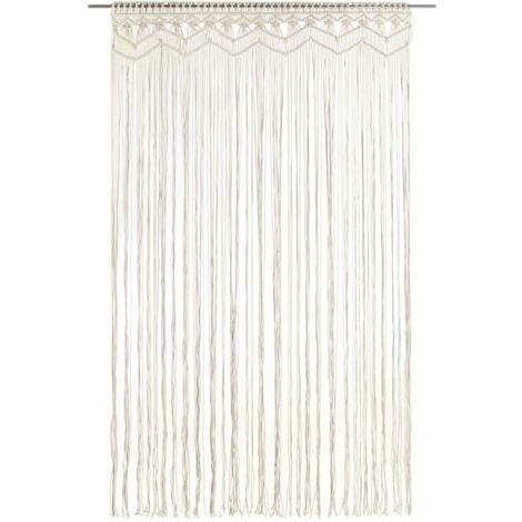 Rideau en macramé 140x240 cm Coton CFW71062